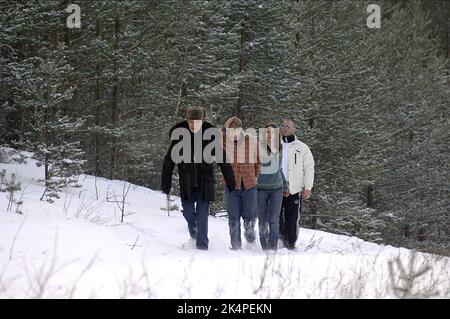 BEN KINGSLEY, Woody Harrelson, Emily Mortimer, Thomas Kretschmann, TRANSSIBIRISCHE, 2008 Stockfoto