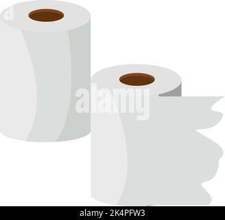 Weiße Küchentücher, Illustration, Vektor auf weißem Hintergrund. Stock Vektor
