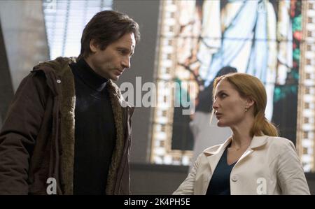 DAVID DUCHOVNY, Gillian Anderson, der X-Dateien: Ich möchte glauben, 2008 Stockfoto