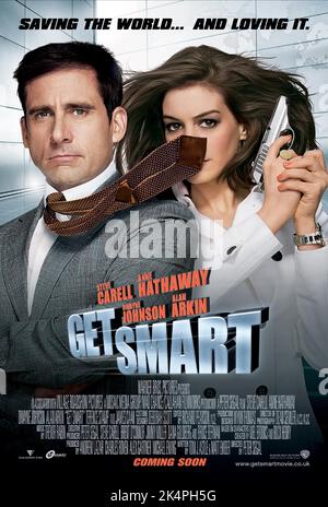 STEVE CARELL, Anne Hathaway, Plakat, SMART, 2008 Stockfoto