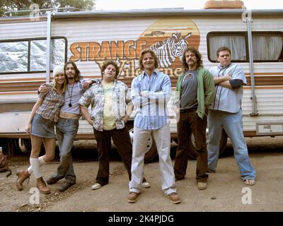 ASHLEY SCOTT, JUSTIN LONG, Jonah Hill, STEVE ZAHN, ALLEN COVERT, Kevin Heffernan, merkwürdige Wildnis, 2008 Stockfoto