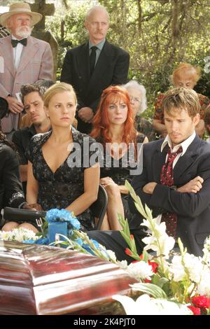 MICHAEL RAYMOND-JAMES, ANNA PAQUIN, CARRIE PRESTON, RYAN KWANTEN, TRUE BLOOD : SAISON 1, 2008 Stockfoto