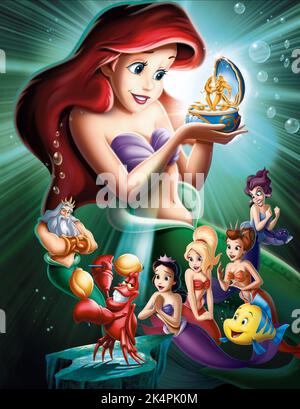 ARIEL, KÖNIG TRITON, Sebastian, Flunder, die Little Mermaid: ARIEL'S ANFANG 2008 Stockfoto