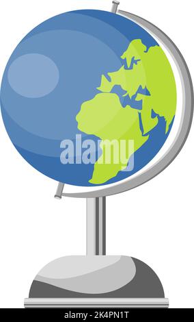 Schulkugel, Illustration, Vektor auf weißem Hintergrund. Stock Vektor