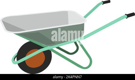 Arbeitsräder, Illustration, Vektor auf weißem Hintergrund. Stock Vektor