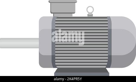 Induktionsmotor, Abbildung, Vektor auf weißem Hintergrund. Stock Vektor