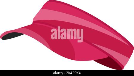 Pinker Golfhut, Illustration, Vektor auf weißem Hintergrund. Stock Vektor