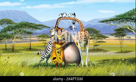 MELMAN,MARTY,ALEX,GLORIA,JULIEN,PENGUINS, MADAGASKAR: ESCAPE 2 AFRICA, 2008 Stockfoto