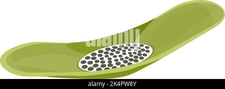 Knoblauchzerkleinerer, Illustration, Vektor auf weißem Hintergrund. Stock Vektor