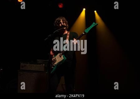 Glasgow, Schottland, 3.. Oktober 2022, Bass Drum of Death treten am 3.. Oktober 2022 in der Queen Margaret Union in Glasgow mit der Glasgow University auf Stockfoto