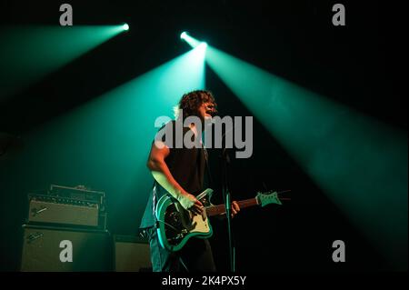 Glasgow, Schottland, 3.. Oktober 2022, Bass Drum of Death treten am 3.. Oktober 2022 in der Queen Margaret Union in Glasgow mit der Glasgow University auf Stockfoto