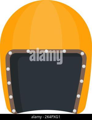 American Football Helm, Illustration, Vektor auf weißem Hintergrund. Stock Vektor
