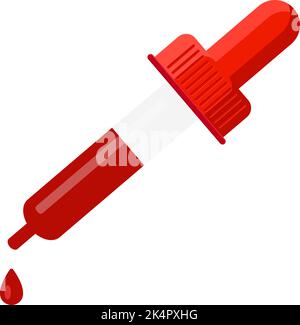 Bluttropfer, Illustration, Vektor auf weißem Hintergrund. Stock Vektor
