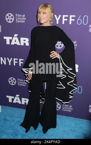 3. Oktober 2022, New York City, New York, USA: Schauspielerin CATE BLANCHETT kommt bei der 2022 New York Film Festival für die Premiere von â €˜TARâ €™ statt in Alice Tully Hall im Lincoln Center. (Bild: © Nancy Kaserman/ZUMA Press Wire) Stockfoto