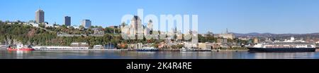 Quebec City Panoramablick im Herbst, Kanada Stockfoto