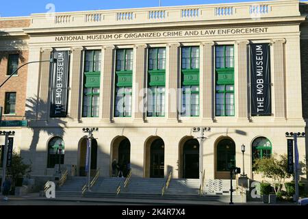 The Mob Museum, Downtown District, Las Vegas, Nevada, Vereinigte Staaten von Amerika Stockfoto