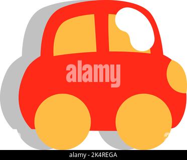 Reisewagen, Illustration, Vektor auf weißem Hintergrund. Stock Vektor
