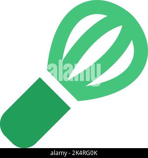 Kochbesen, Illustration, Vektor auf weißem Hintergrund. Stock Vektor