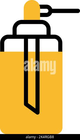 Kosmetisches Öl, Illustration, Vektor auf weißem Hintergrund. Stock Vektor