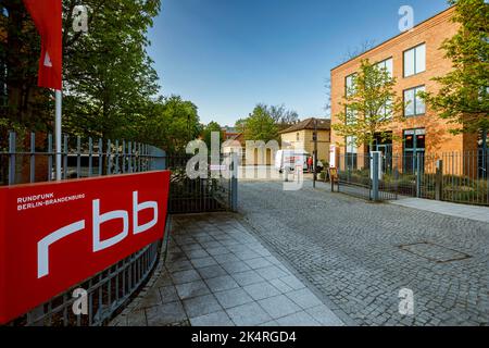 Rundfunk Berlin-Brandenburg in Babelsberg, der öffentlich-rechtliche Rundfunkanstalt Stockfoto