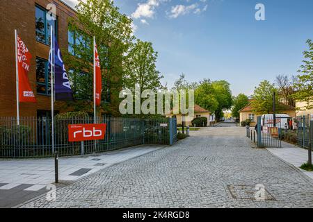 Rundfunk Berlin-Brandenburg in Babelsberg, der öffentlich-rechtliche Rundfunkanstalt Stockfoto