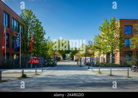 Rundfunk Berlin-Brandenburg in Babelsberg, der öffentlich-rechtliche Rundfunkanstalt Stockfoto