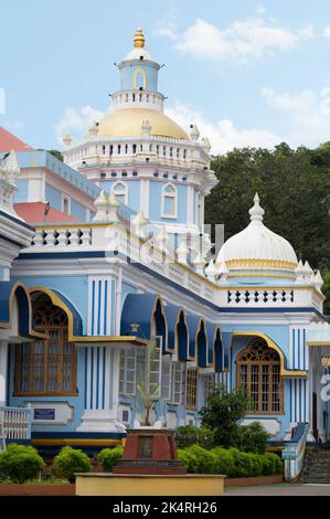 Shri Mangeshi Temple Complex, es ist der Kuldeva von Goud Saleswat Brahman, gelegen in Mangeshi Dorf, Priol, Ponda, Goa, Indien Stockfoto