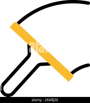 Glasreiniger, Illustration, Vektor auf weißem Hintergrund. Stock Vektor