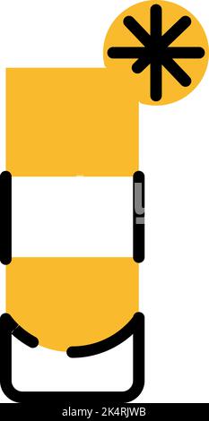 Long Island Coctail, Illustration, Vektor auf weißem Hintergrund. Stock Vektor