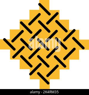 Textilgewebe, Illustration, Vektor auf weißem Hintergrund. Stock Vektor