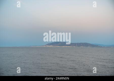 Morgen mediterrane Landschaft in der Nähe der Stadt Málaga in Spanien Stockfoto