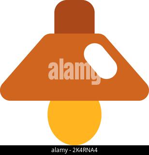 Braunes Licht, Illustration, Vektor auf weißem Hintergrund. Stock Vektor