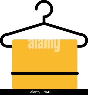 Kleiderbügel, Illustration, Vektor auf weißem Hintergrund. Stock Vektor
