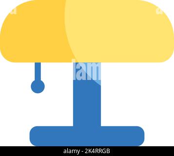 Bibliothekslampe, Illustration, Vektor auf weißem Hintergrund. Stock Vektor