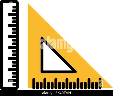 Mathematische Klasse, Illustration, Vektor auf weißem Hintergrund. Stock Vektor