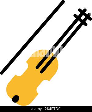 Musikschule, Illustration, Vektor auf weißem Hintergrund. Stock Vektor