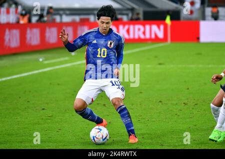 Internationales Vorbereitungsspiel, Merkur-Spiel-Arena Düsseldorf: Japan vs Ecuador; Takumi Minamino (JPN) Stockfoto