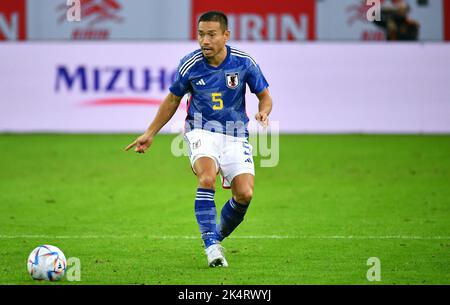 Internationales Vorbereitungsspiel, Merkur-Spiel-Arena Düsseldorf: Japan vs Ecuador; Yuto Nagatomo (JPN) Stockfoto