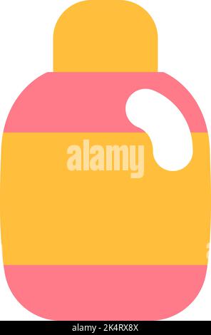 PET Shampoo, Illustration, Vektor auf weißem Hintergrund. Stock Vektor