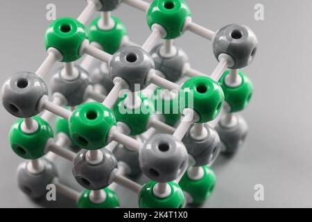 Plastisches Modell des Moleküls, Kristallgitter des Atoms Stockfoto