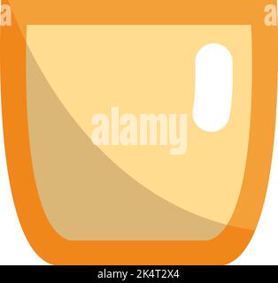 Milchtee, Illustration, Vektor auf weißem Hintergrund. Stock Vektor