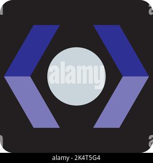 Abstrakter weißer Kreis, Illustration, Vektor auf weißem Hintergrund. Stock Vektor