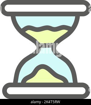 Chemie Sanduhr, Illustration, Vektor auf weißem Hintergrund. Stock Vektor