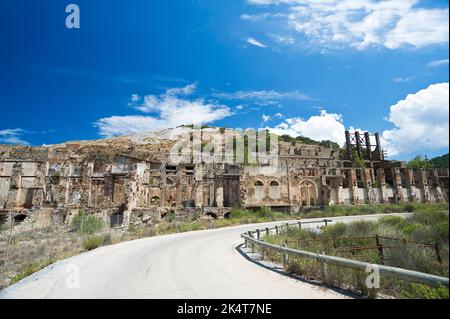 Laveria Brassey, Naracauli, Montevecchio Old Mine, Ingurtosu, Arbus, Medio Campidano, Sardinien, Italien Stockfoto