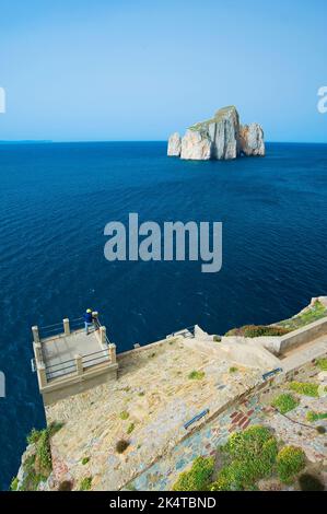 Porto Flavia, Masua und Pan di Zucchero, alte Mine besucht, Iglesias, Sardinien, Italien Stockfoto