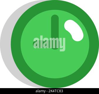 Hoteluhr, Illustration, Vektor auf weißem Hintergrund. Stock Vektor