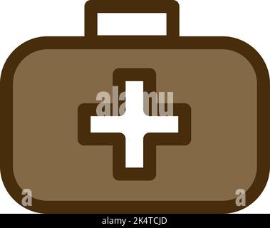 Tierarztkit, Illustration, Vektor auf weißem Hintergrund. Stock Vektor