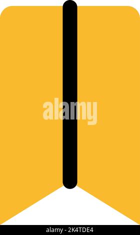 Lesezeichen-Symbol, Illustration, Vektor auf weißem Hintergrund. Stock Vektor