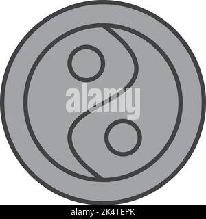 Meditation Lifestyle, Illustration, Vektor auf weißem Hintergrund. Stock Vektor