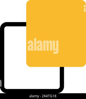 Kopieren Einfügen Symbol, Illustration, Vektor auf einem weißen Hintergrund. Stock Vektor